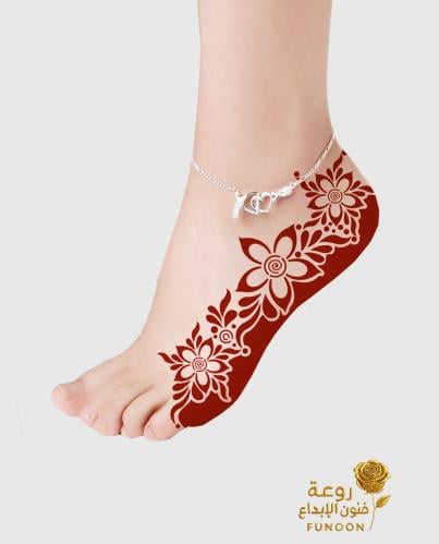 استيكر حناء للرجلين موديلC50