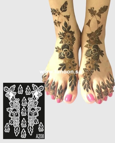 استيكر حناء للرجلين موديلA208