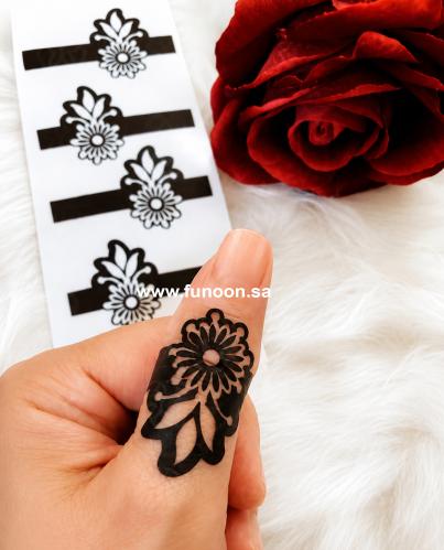 Henna finger sticker T6