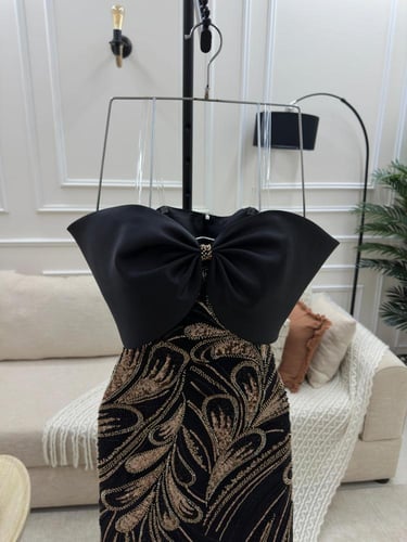 فستان سهره انيق خامه ميكادو كلفه راقيه 589