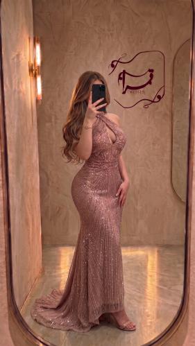 فستان سيليست الوردي