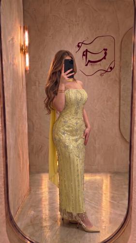 فستان ميان الاصفر