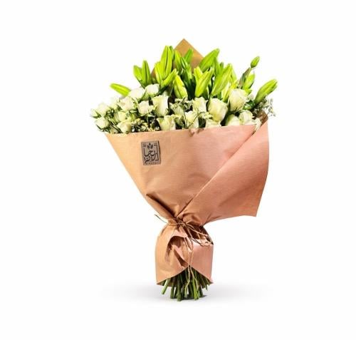 White lily bouquet