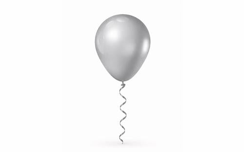 Silver balloon