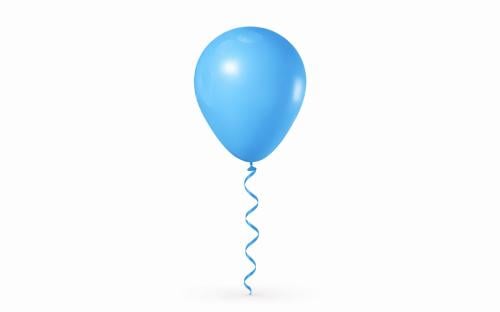 Sky blue balloon