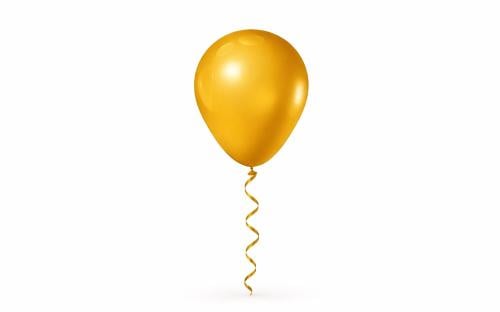 Gold balloon