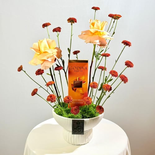 Godiva luxury vase