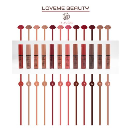مجموعة 12 لون روج سائل ليكود ليبستيك جلوس من لافمي...