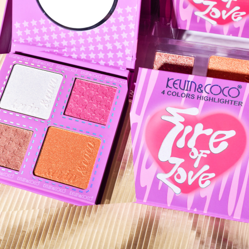 لوحة هايلايتر سمر دوبامين رباعية الألوان كيفن اند...