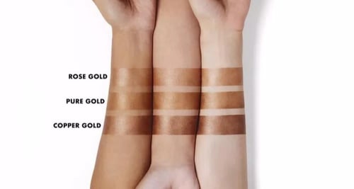 قطرات البرونزر من Elf بلون وردي نحاسي نقي ذهبي داف...