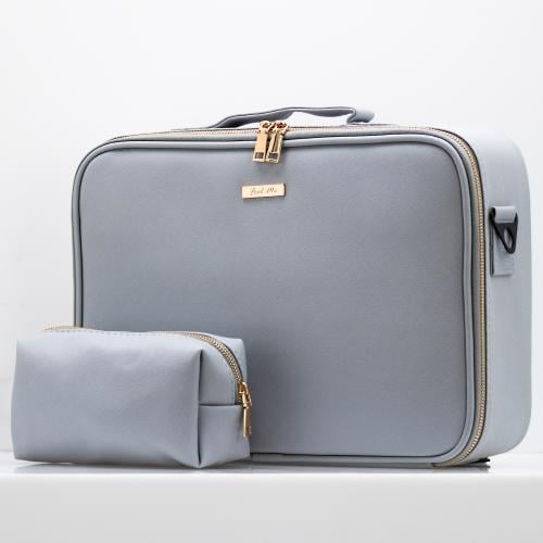 حقيبة شنطة منضمة مكياج بمقاس متوسط مع حقيبة صغيرة...