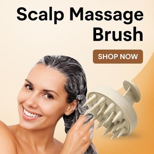 فرشاة شامبو وتدليك فروة الرأس محمولة باليد من لافم...