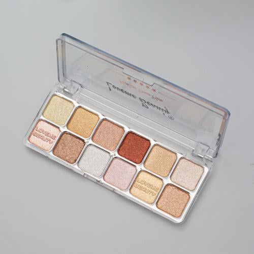 اضاءة باليت 12 لون من لافمي بيوتي.