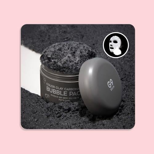 قناع فقاعات كربونية مصنوعة من الصلصال