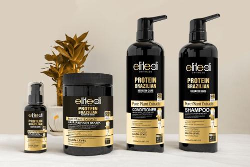 مجموعة البروتين البرازيلي والكيراتين للعناية بالشع...