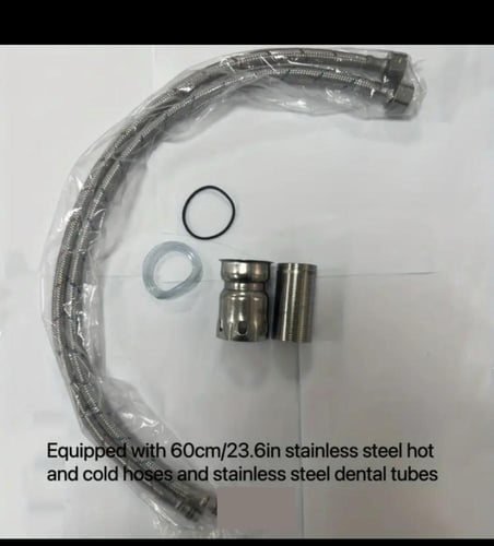 خلاط مغسله طويل ذهبي ضمان5سنوات