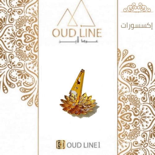 قاعدة مشبك ذهبي حامل لأعواد البخور بجميع الأحجام أ...