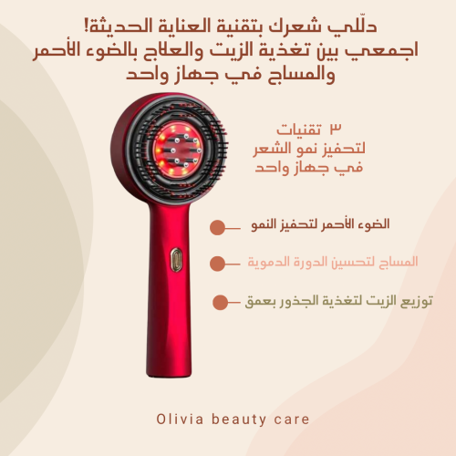 جهاز تحفيز فروة الرأس بتقنية الريد لايت Red Light