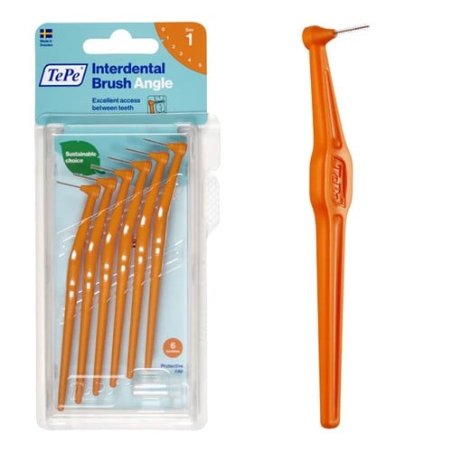 فرش مابين الأسنان مائلة ناعمة ANGLE ORANGE BLISTER