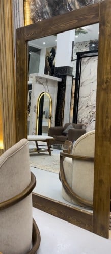 Mirror with a Swedish wood frame