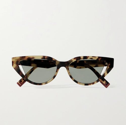 Fendi Brown Green Sunglasses