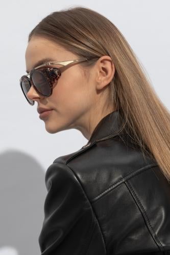 Saint Laurent Aviator Sunglasses – Brown