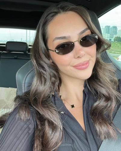 Fendi Crystal Sunglasses — Brown