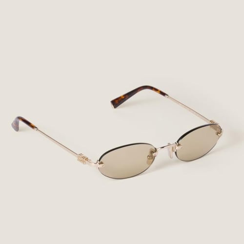 Miu Miu Logo Sunglasses – Camomile Lenses