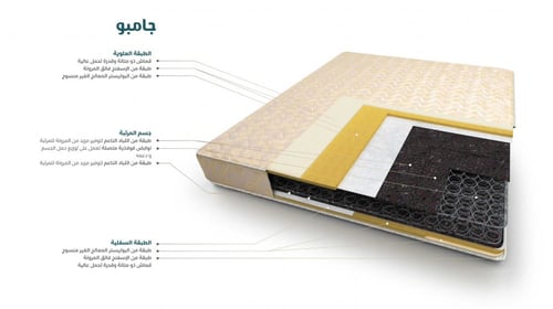 مرتبة جامبو | مقاسات متعددة