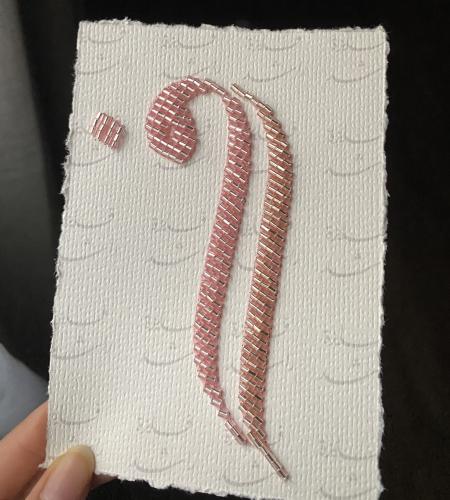Embroidery paper for letters / small names