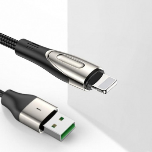 كيبل شحن سريع 2 متر مع إضاءة FAST CHARGING يو أس ب...