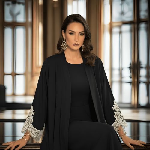 عباية من الكريب الفاخر