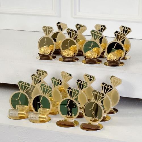 6حبه توزيعات الخاتم مع البخور او المسك الابيض