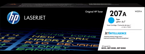 HP 207A Cyan Original LaserJet Toner Cartridge (W2...