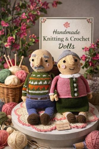 Grandfather and grandmother set
