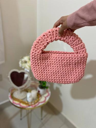 Pink handbag