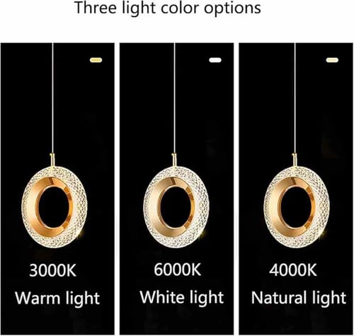 نجف مودرن مفرد شكل حلقه ٣ الوان