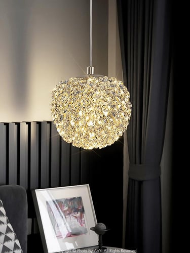 نجفه كريستال ليد قطر 15 سم