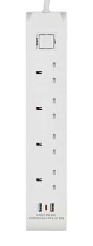 توصيلة كهربائيه هوم بست 3متر 4منافذ+منافذ USB TYPE...