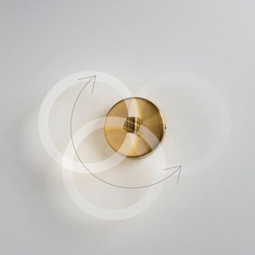 ابليك مودرن راقي ذهبي دائرة LED