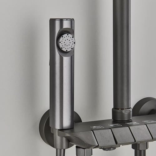 مسطرة شاور مطري بيانو رمادي