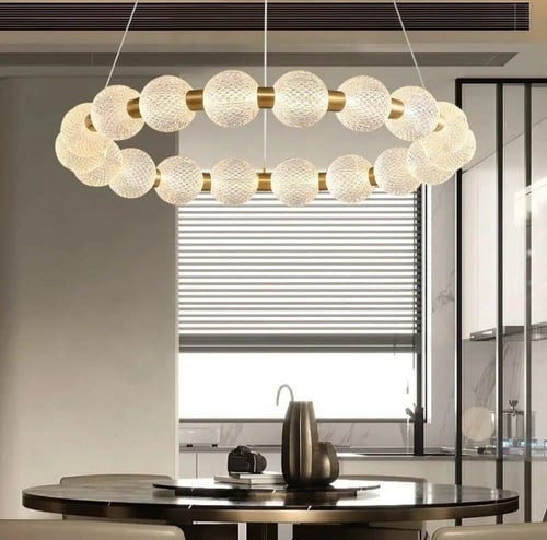 نجف مودرن زيتي 3اضاءات 25 واط قطر 60 سم