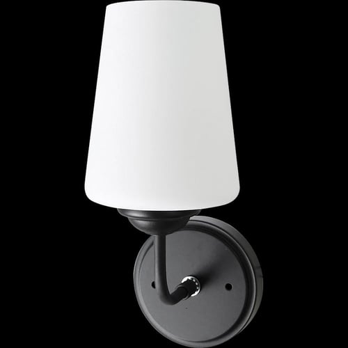 إضاءة ابليك حائط مودرن اسود مفرد E27*1L