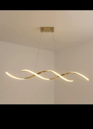 نجف مودرن ذهبي لون الانارة 3 اضاءات 42 واط