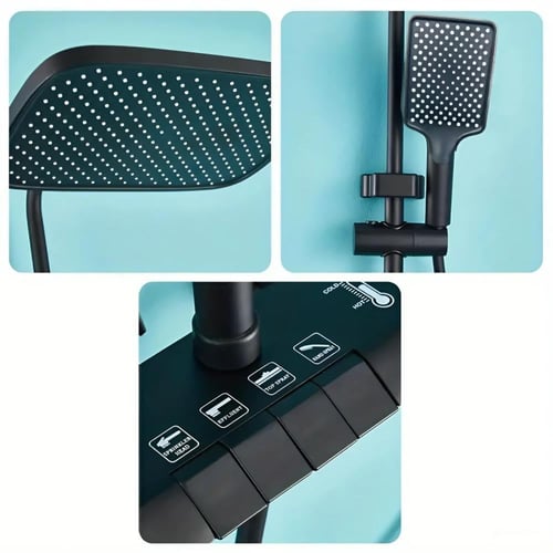 مسطرة شاور مطري بيانو اسود