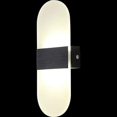 ابليك حائط جداري مودرن اسود 3اضاءات ليد