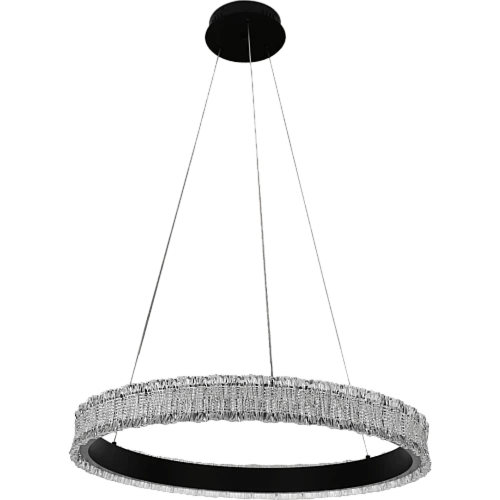 نجف مودرن اسود لون الانارة اصفر 48 واط قطر 40 سم