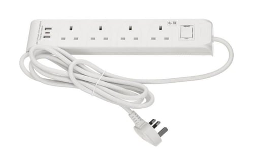 توصيلة كهربائيه هوم بست 3متر 4منافذ+منافذ USB TYPE...