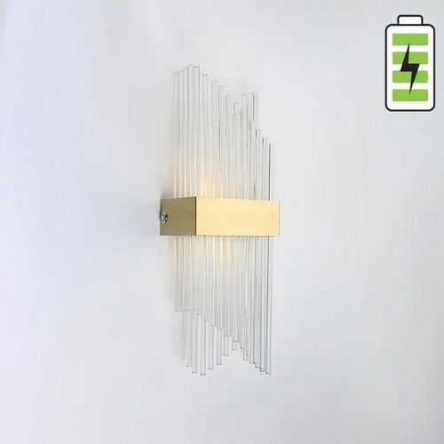 ابليك جداري ذهبي كريستال بالشحن