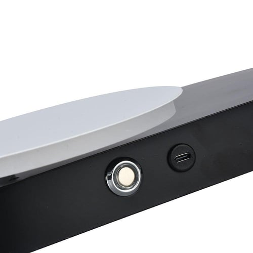 إضاءة جدارية بالبطارية شكل بيضاوي اسود